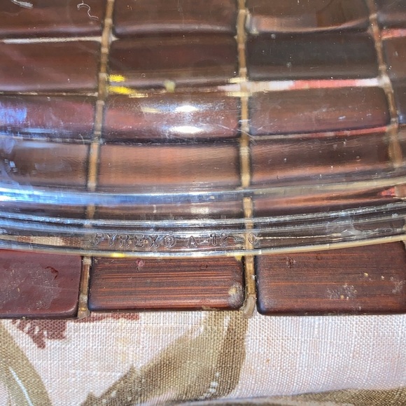 Corning Ware A-10-B 2.5 Liter Casserole with Lid - Blue Floral Basket Pattern - Picture 7 of 8